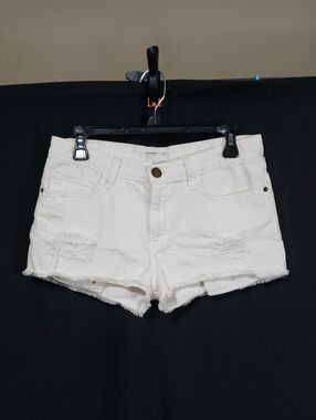 White Current/Elliot Distressed Denim Shorts. Size: 0/26